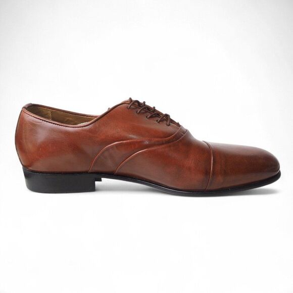 Stacy Adams Dickinson Cap Toe Leather Oxfords "Brown" 23414 Men's 14M - Picture 7 of 11